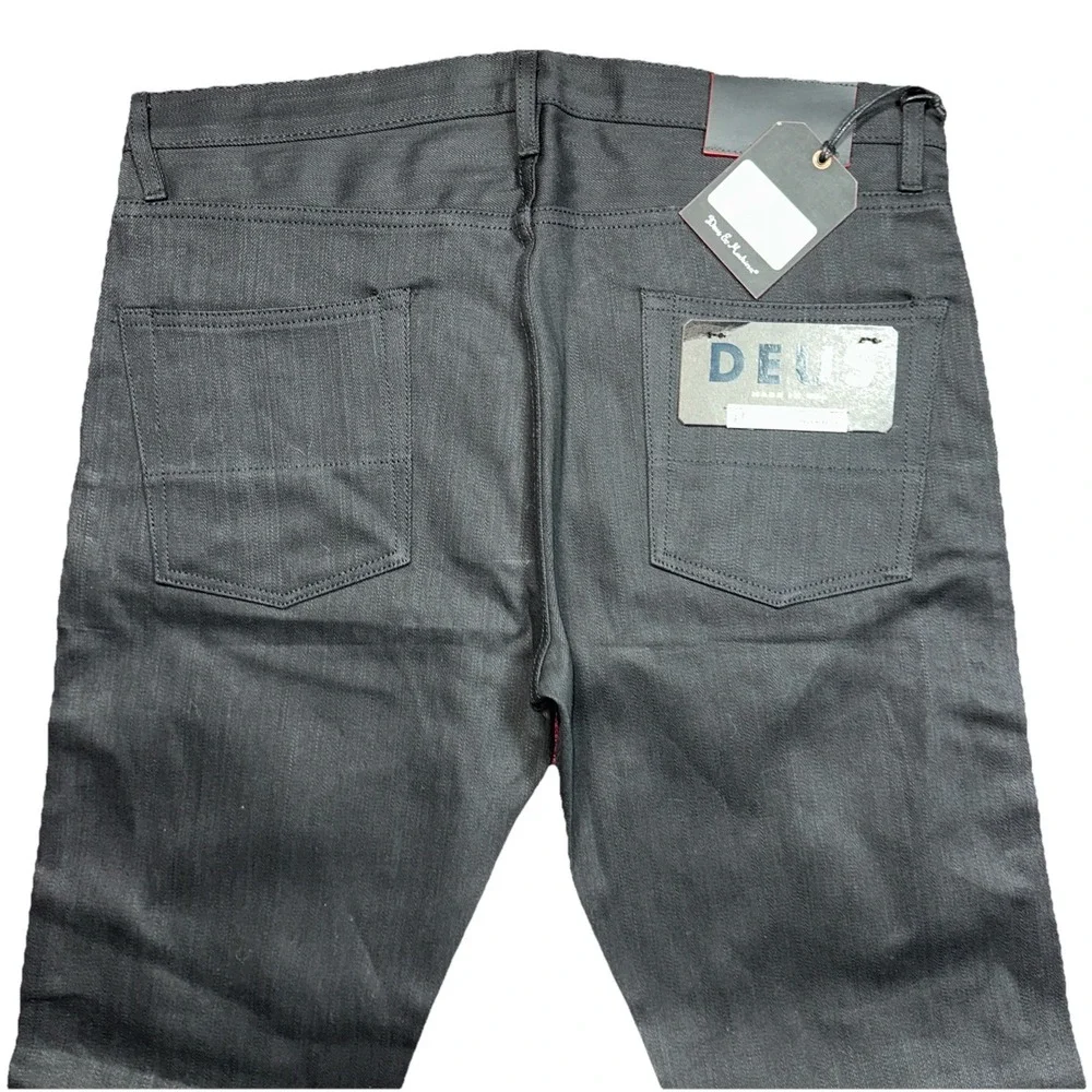 Deus Ex Machina Straight Isola Selvedge Vintage Black - Made In USA Fits 36/35